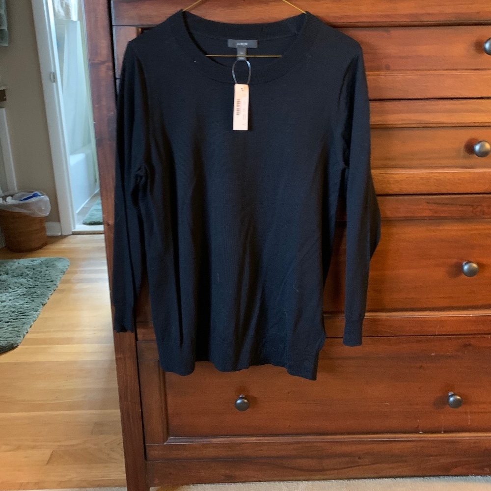 J. Crew black sweater. Size medium. NWTs